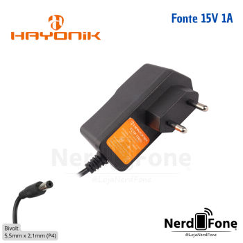 FONTE 15VDC 1A CHAVEADA IMP C+ P4