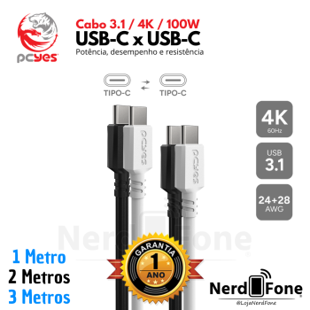 CABO USB-C 3.1 x USB-C PCYES