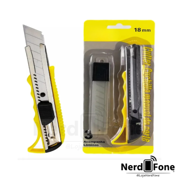 ESTILETE 18MM C/ LAMINAS RESERVA