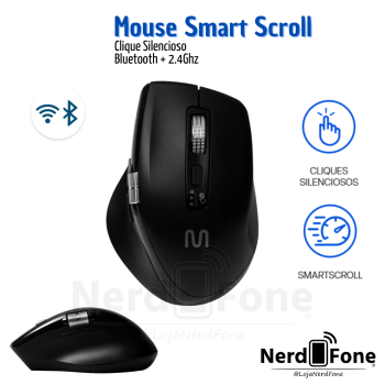 MOUSE WIRELESS DUAL MODE MULTI; SMART SCROLL INFINITY BT + 2.4GHZ