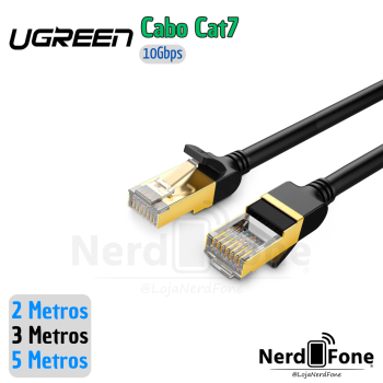 CABO DE REDE CAT7 UGREEN PRETO