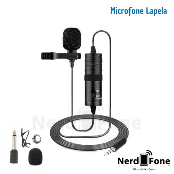 MICROFONE DE LAPELA PROFISSIONAL P4/P3/P2