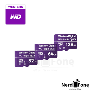 CARTÃO MICRO SD WD PURPLE; CFTV