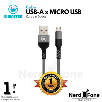 CABO MICRO USB V8 2.4A KIMASTER