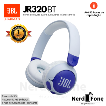 FONE HEADPHONE BT JBL JUNIOR 320BT / AZUL