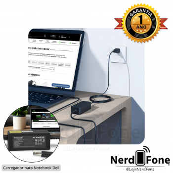 FONTE CARREGADOR NOTEBOOK 19.5V 3.34A PINO 4.5MMx3.0MM BB