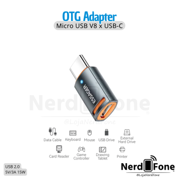 ADAPTADOR V8 x USB-C ESSAGER