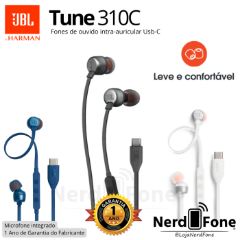 FONE C/ FIO USB-C JBL TUNE 310C