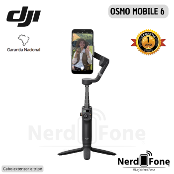 ESTABILIZADOR OSMO MOBILE 6 GIMBAL DJI; CINZA