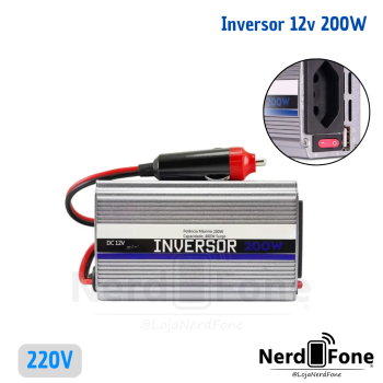 INVERSOR DE TENSAO KP 12V 200W