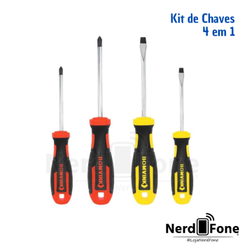 KIT CHAVES FENDA E PHILLIPS BD/BR