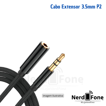 CABO EXTENSOR P2 3M tmt; P2(M) x J2 (F)