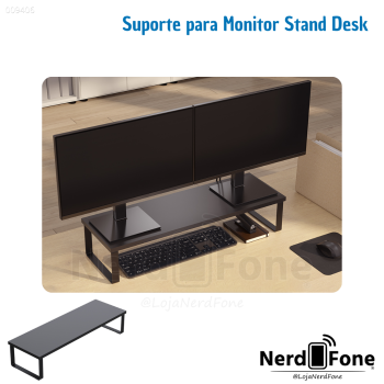 SUPORTE PARA MONITOR STAND DESK RELIZA PRETO