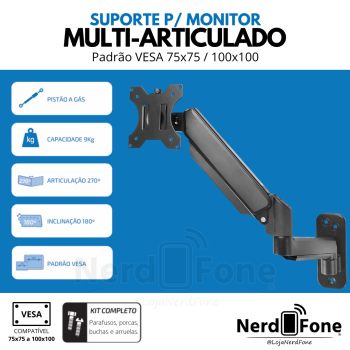 SUPORTE DE PAREDE PARA MONITOR PIX