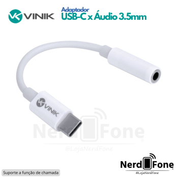 ADAPTADOR USB-C x  AUDIO 3.5MM P3 7.1 VINIK