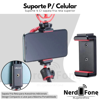 SUPORTE DE CELULAR P/ TRIPÉ ULANZI