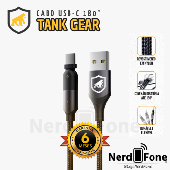 CABO TANK GEAR 180° USB-C 180° 1.2M GSHIELD
