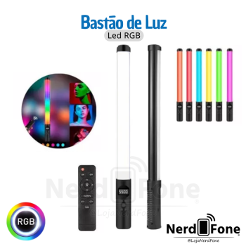 BASTAO DE LED LUZ RGB
