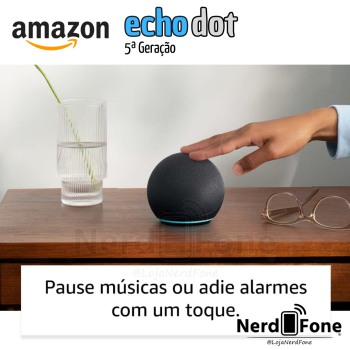 ALEXA AMAZON ECHO DOT 5ª GERAÇÃO BK;