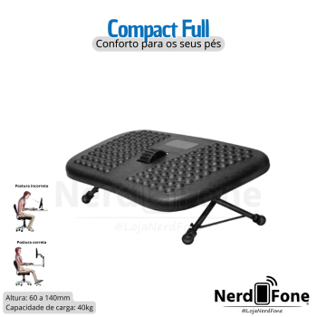 APOIO PARA OS PES COMPACTO FULL BLACK