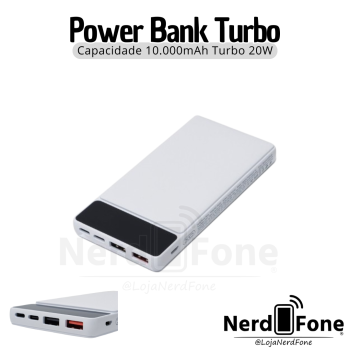 BATERIA PORTÁTIL 10.000MAH TURBO PD 20W QC XO