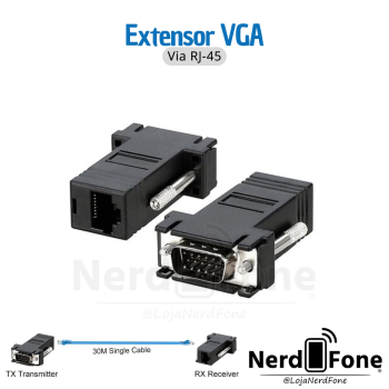 EXTENSOR VGA VIA CABO CAT-5E/6E 30M