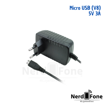 FONTE DE ALIMENTAÇÃO MICRO USB V8 5V/3A