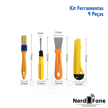 CONJUNTO DE FERRAMENTAS 4 PEÇAS