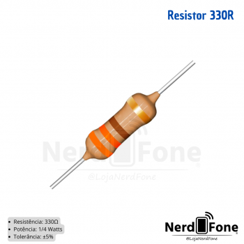 RESISTOR CR25 330R 1/4