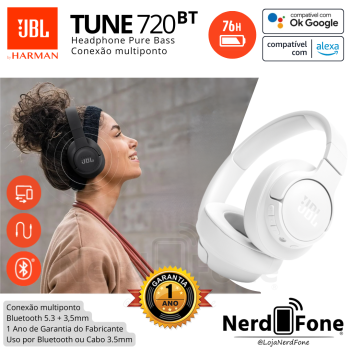 HEADPHONE JBL TUNE 720BT WHT
