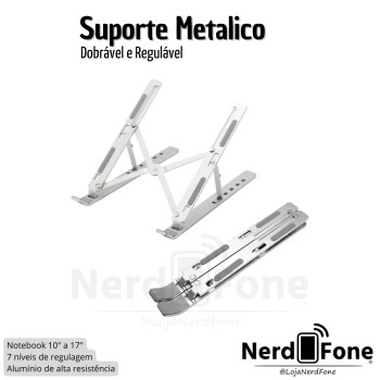 SUPORTE PARA NOTEBOOK METALICO