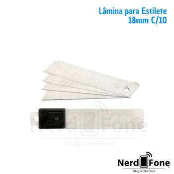 LAMINA P/ESTILETE 18MM C/10