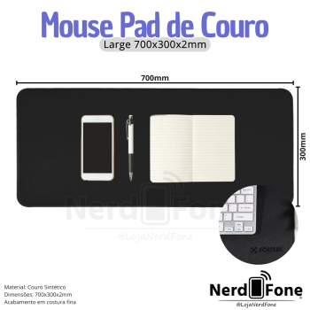 MOUSE PAD COURO FORTREK PREMIUM