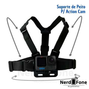 SUPORTE DE PEITO P/ ACTION CAM