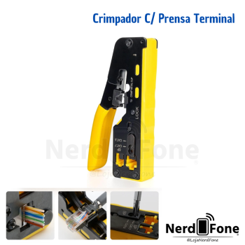 ALICATE CRIMPADOR E PRENSA TERMINAL