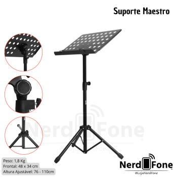 TRIPE ESTANTE MAESTRO P/ PARTITURA TONANTE