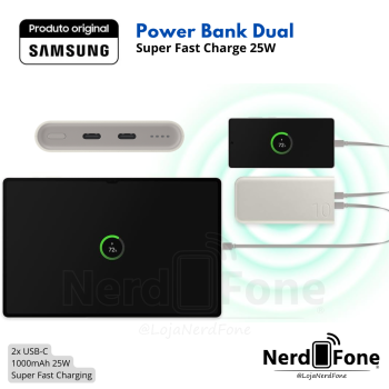 BATERIA PORTÁTIL DUAL PORT PD 25W 10.000MAH SAMSUNG