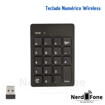 TECLADO NUMÉRICO SEM FIO KNUP