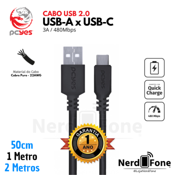 CABO PCYES USB-A 2.0 x USB-C