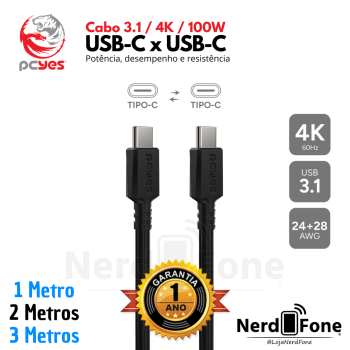 CABO USB-C 3.1 x USB-C PCYES