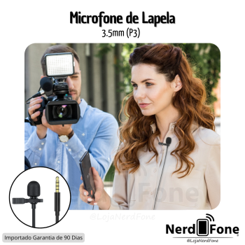 MICROFONE LAPELA P3 HR