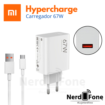KIT CARREGADOR 67W XIAOMI