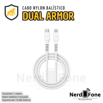 CABO DUAL ARMOR USB-C x LIGHTNING 1M