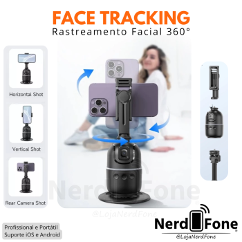 SUPORTE COM RASTREAMENTO FACIAL 360° PEINING