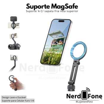 SUPORTE MAGSAFE ULANZI MAGLOCK 1/4 SAPATA FRIA