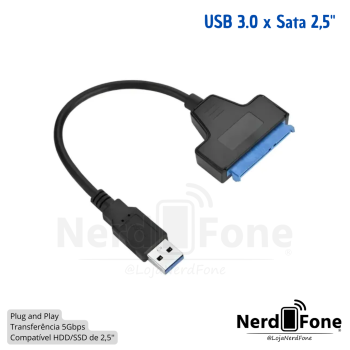 ADAPTADOR USB-A 3.0 x HD/SSD SATA 2.5“