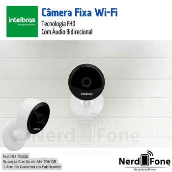 CÂMERA INTERNA FIXA WIFI FHD IM1 INTELBRAS / BRANCA