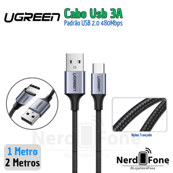 CABO UGREEN USB-A 2.0 x USB-C 3A