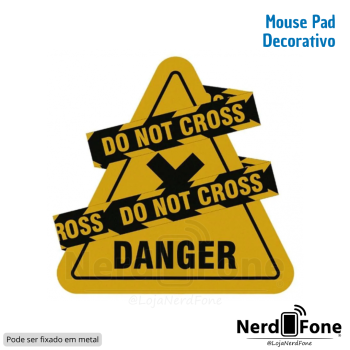MOUSE PAD DECORATIVO IMA DANGER 23x23CM RELIZA