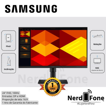 MONITOR SAMSUNG ESSENTIAL S4; 24“ FHD IPS 100HZ 5MS
